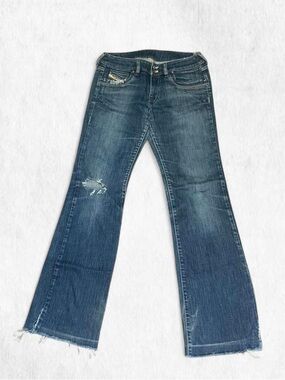 Diesel RONHAR VTG bootcut distressed used plaid patches